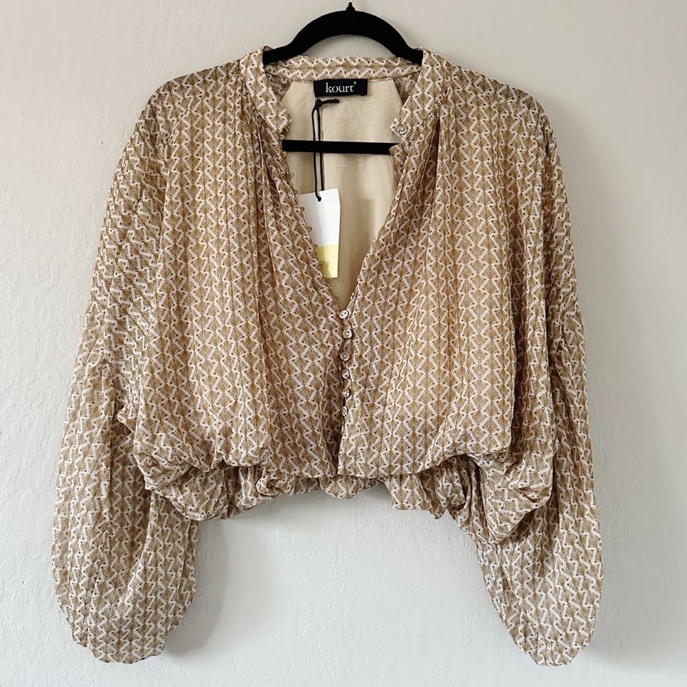 Kourt Geometric Print Blouse